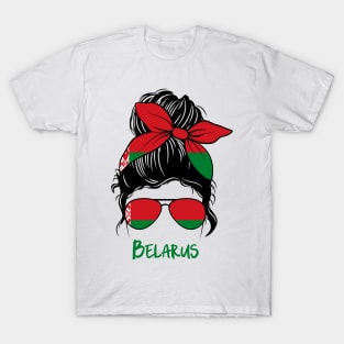 Belarus girl, Proud Flag, Belarus gift heritage, Belarusian girlfriend T-Shirt